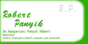 robert panyik business card